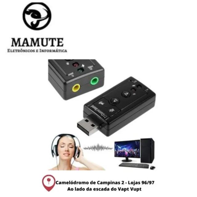 Placa De Som Usb 2.0 Plug and play