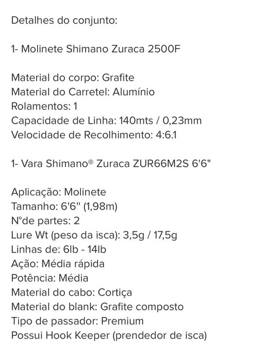 Vara de pesca Shimano  - Foto 6