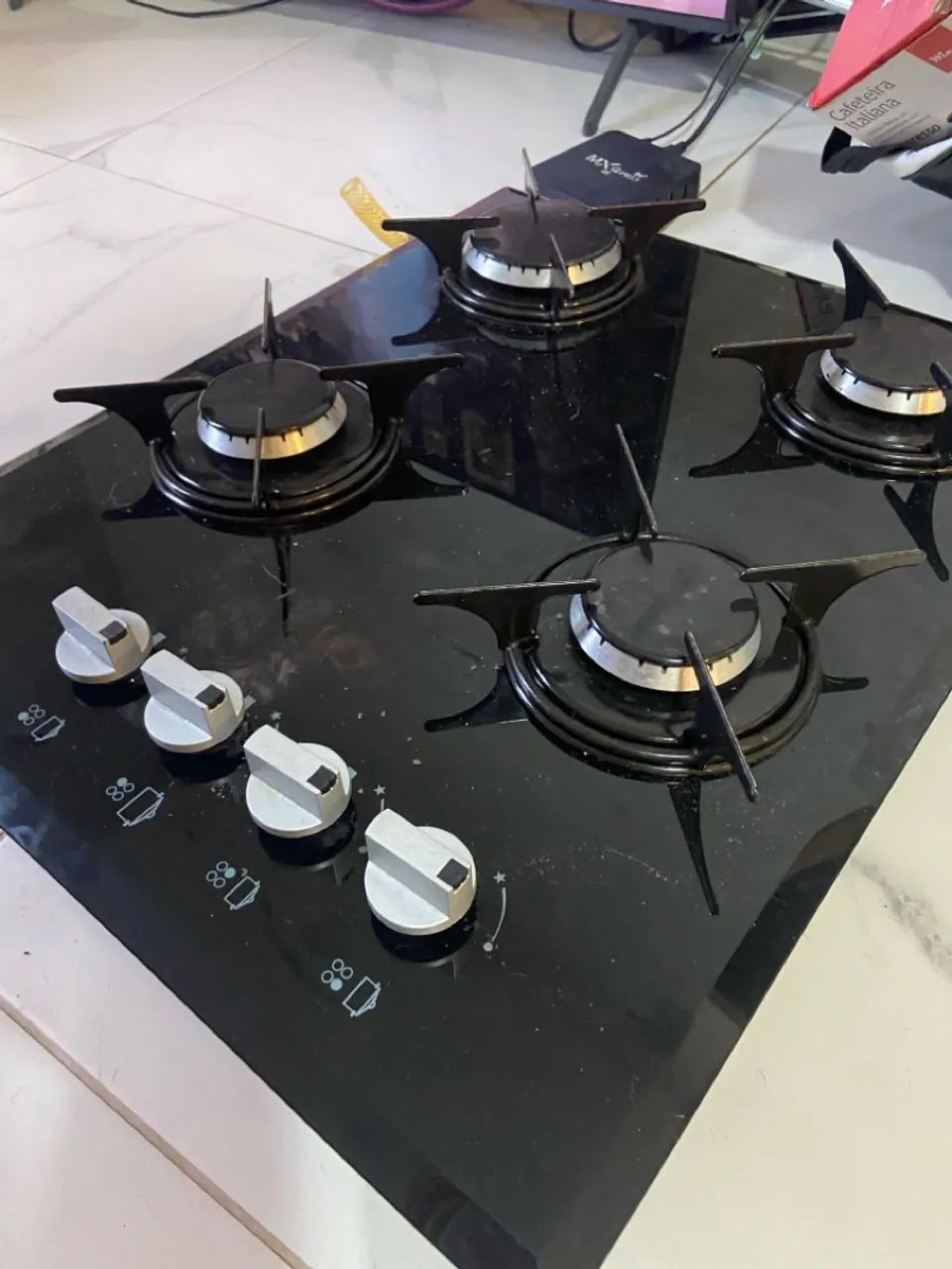 Cooktop a Gás 4 Bocas - Design Moderno