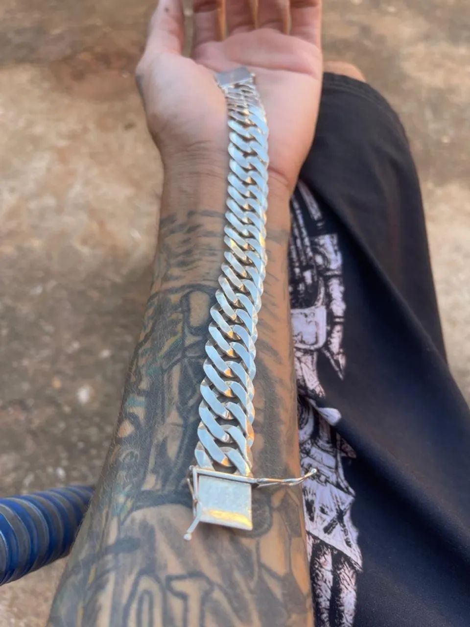 Pulseira Cordão Grosso Prata 925