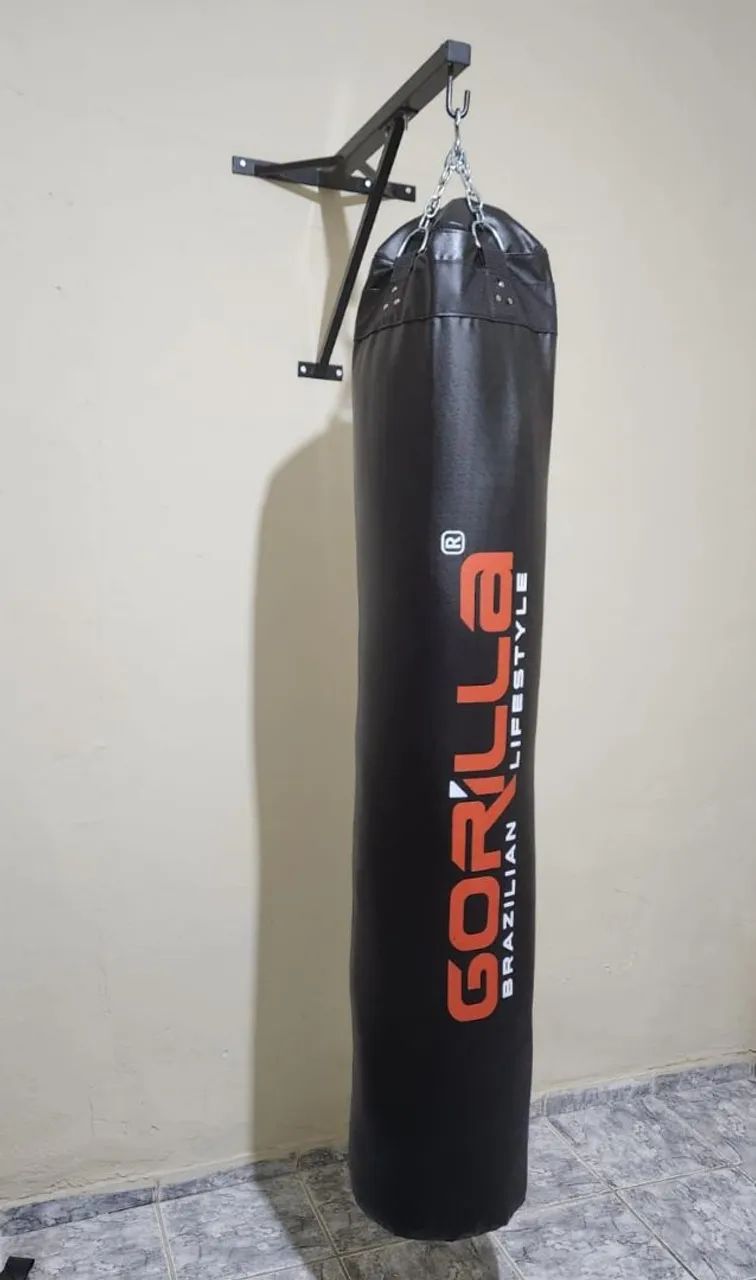 Saco de Boxe Gorilla Lifestyle + suporte de parede e luvas 