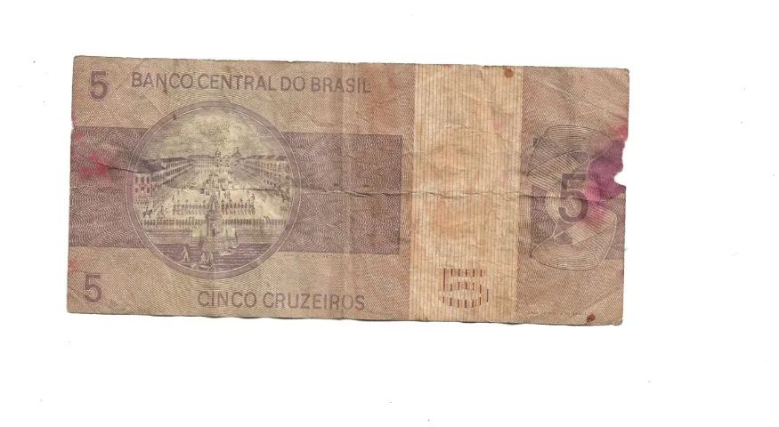Nota Cédula de 5 Cruzeiros - Foto 2