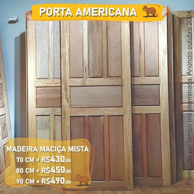 Solid Wood Doors Starting from R$430 per Unit