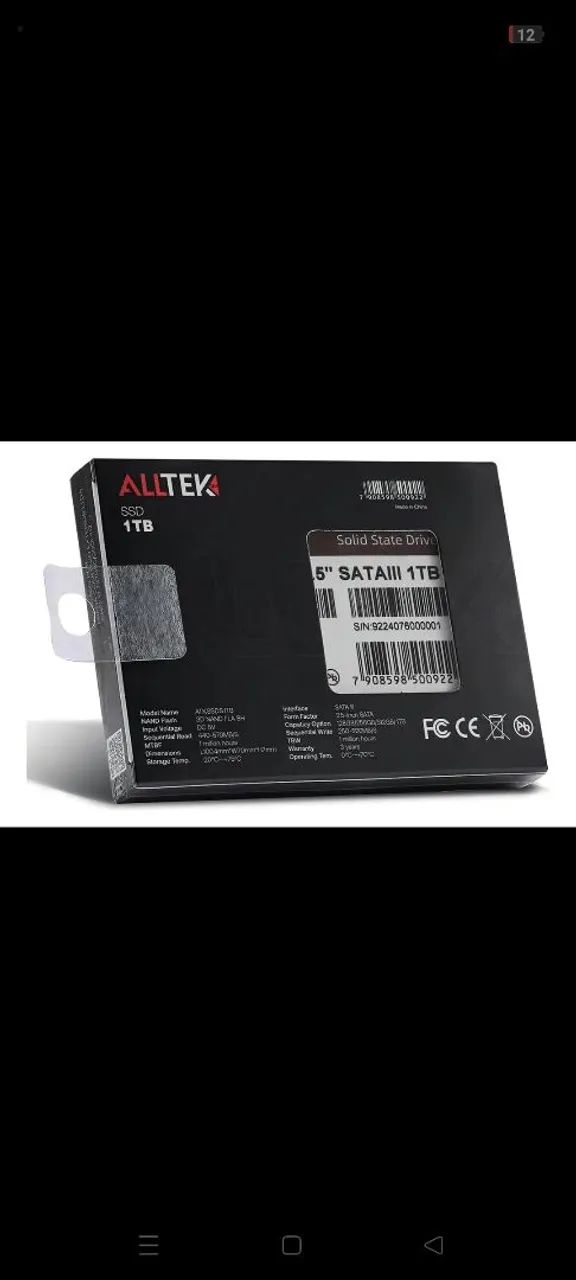 Ssd sata 1TB Alltek - Foto 2