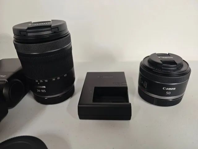 KIT CANON RP + 24-105mm + 16mm + 50mm + Flash Godox TT685-II + Brindes - Foto 3