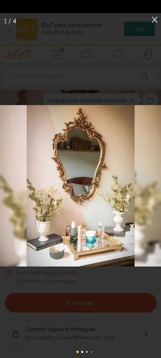 Espelho Decorativo  - Estilo Vintage - Foto 4