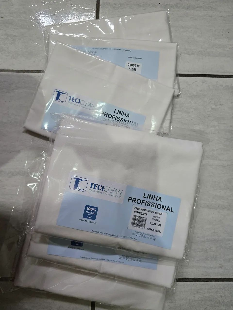 Jogo 3 Lencol, 3 fronhas solteiro linha hospitalar, hotel, pousada  100% algodão 