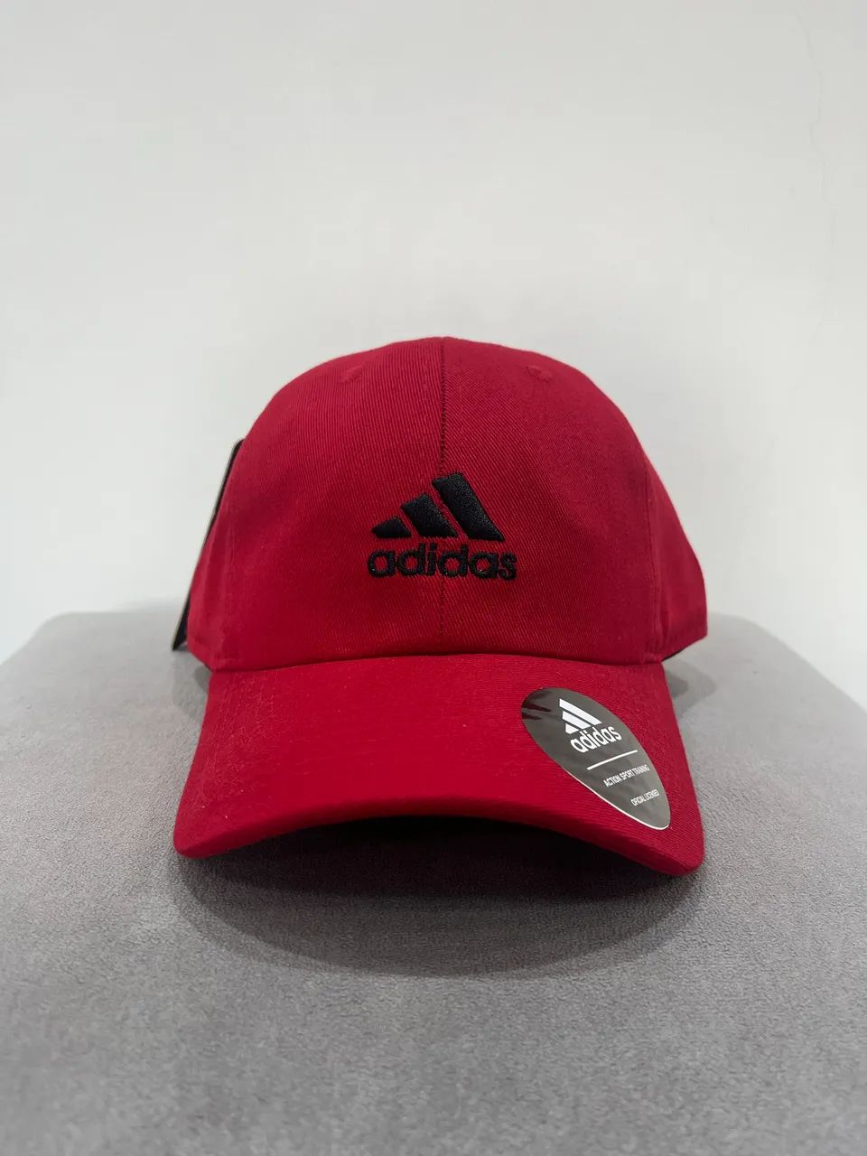 Boné Adidas 100% Algodão Vermelho 