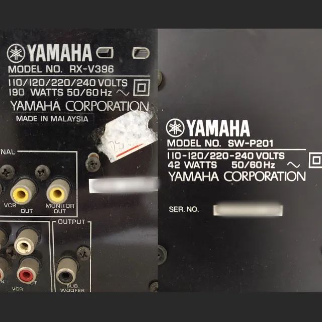 Yamaha Receiver e Subwoofer (Defeito) - Foto 4