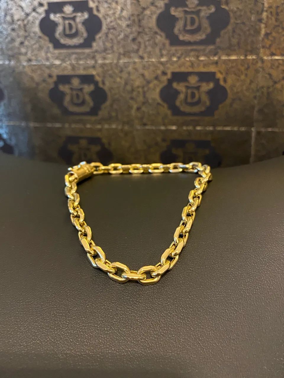 Pulseira Cadeado 10 gramas em Ouro 18K - LIQUIDANDO ! - Foto 3