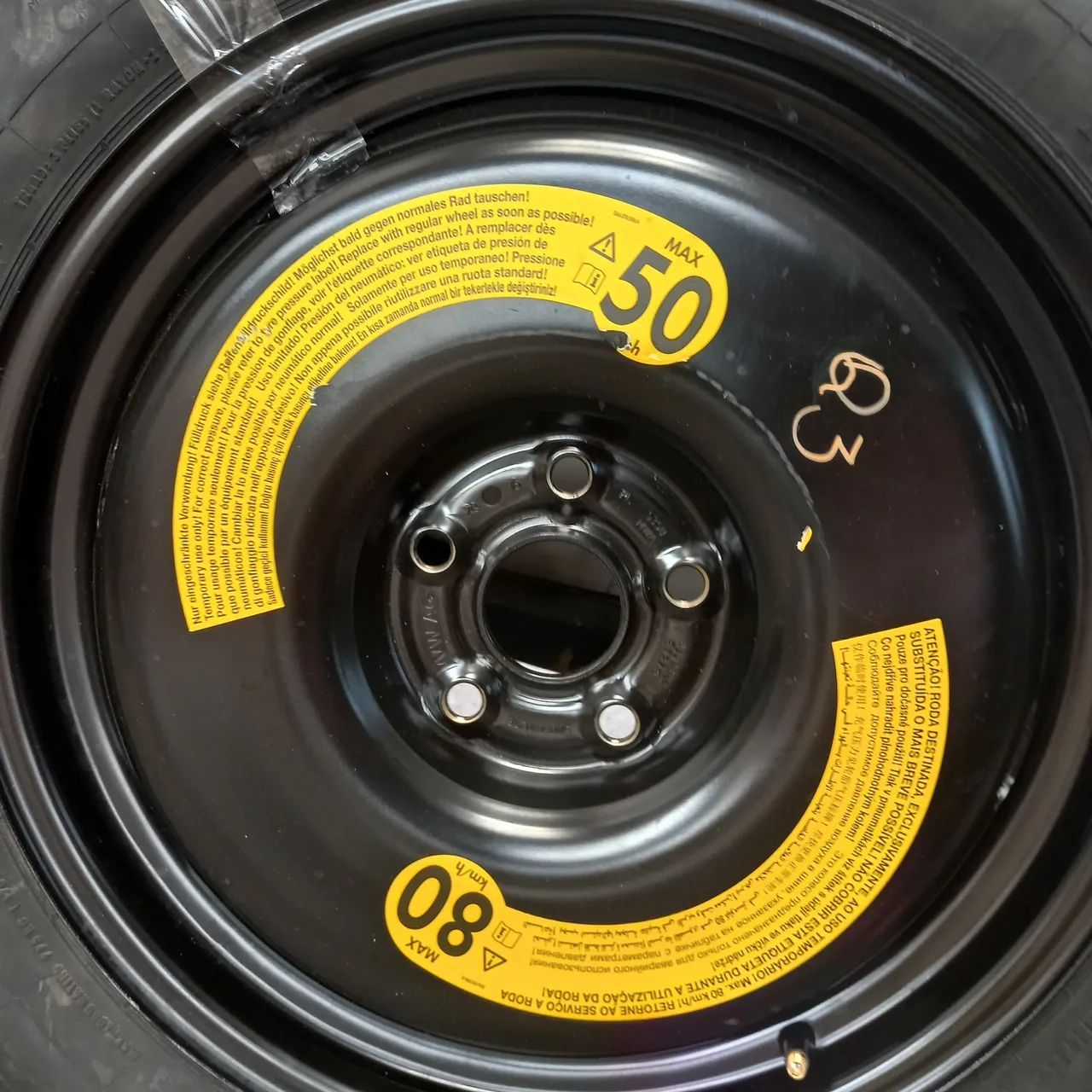 Estepe Audi Q3 2014 Á 2018 Aro 18 145/80r18 - Foto 3