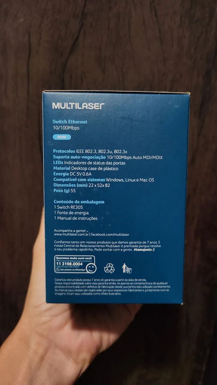 Switch Ethernet Multilaser - Foto 3