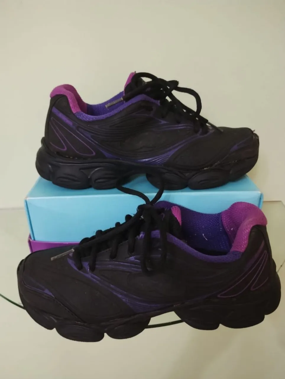 Tênis Feminino Preto e Roxo Olympikus T 34