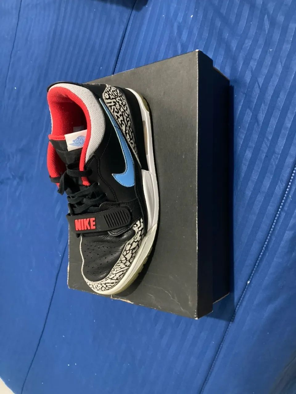 Tênis Jordan Legacy 312 Black Cement - Foto 4