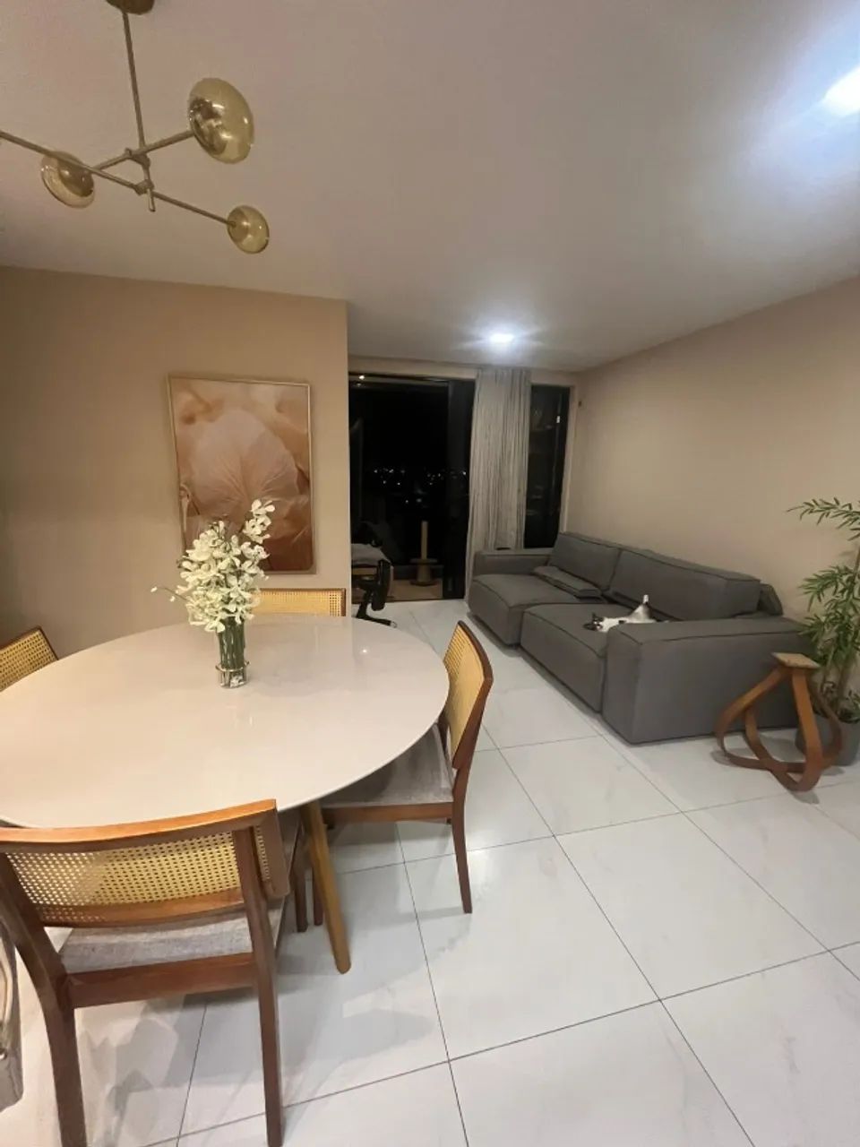 (VENDER RÁPIDO) Lustre Pendente Moderno com 5 Globos Dourado - Foto 4