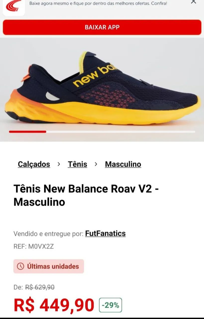 Tênis New Balance Roav V2 - Nº 41 - Foto 6