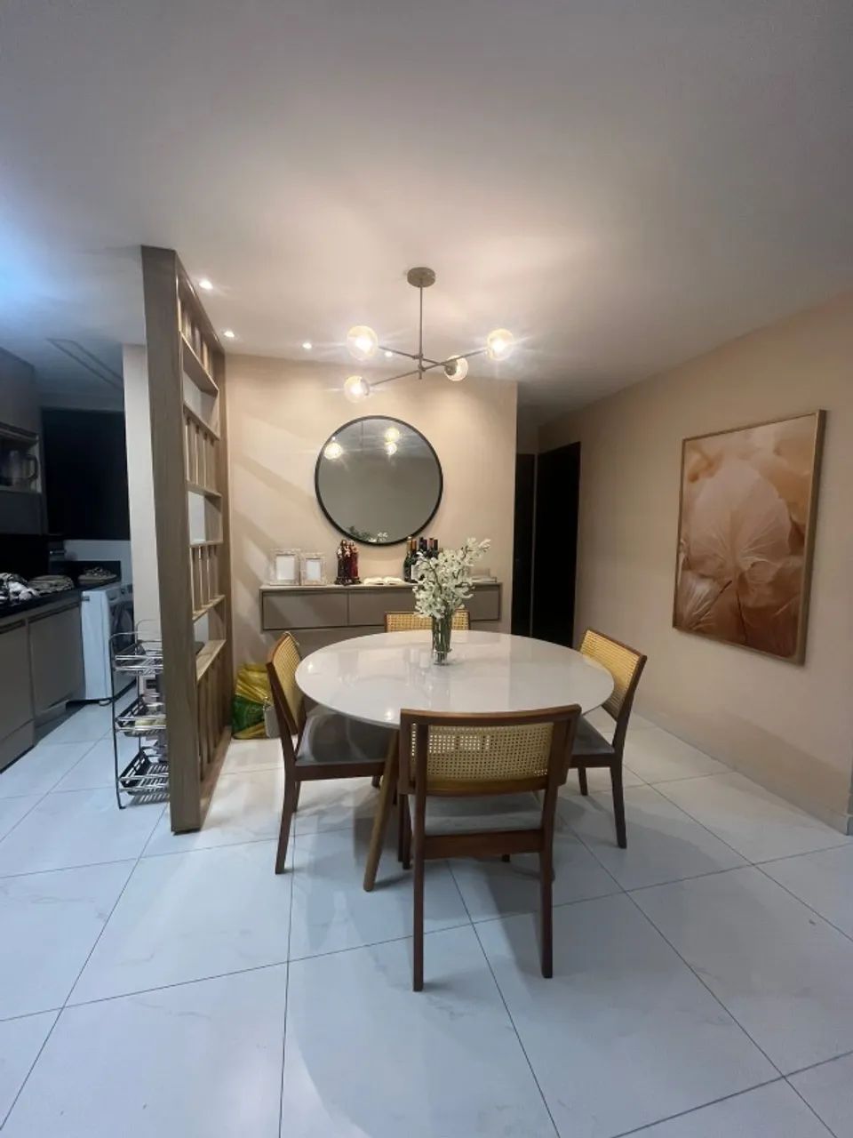 (VENDER RÁPIDO) Lustre Pendente Moderno com 5 Globos Dourado - Foto 2