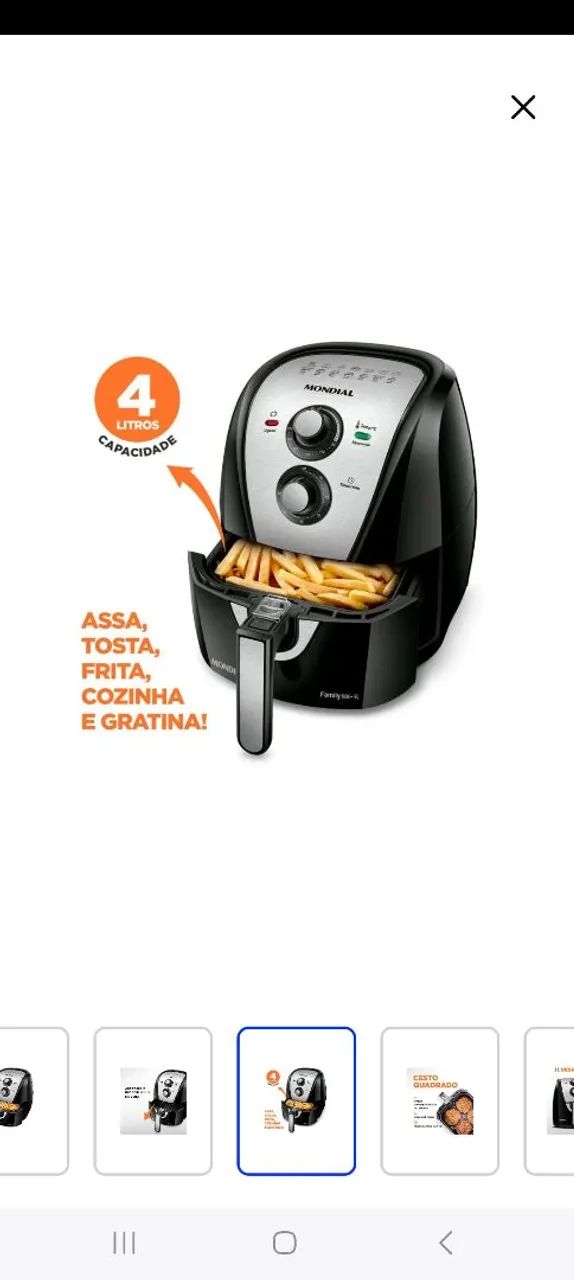Ayr fryer mondial - Foto 3