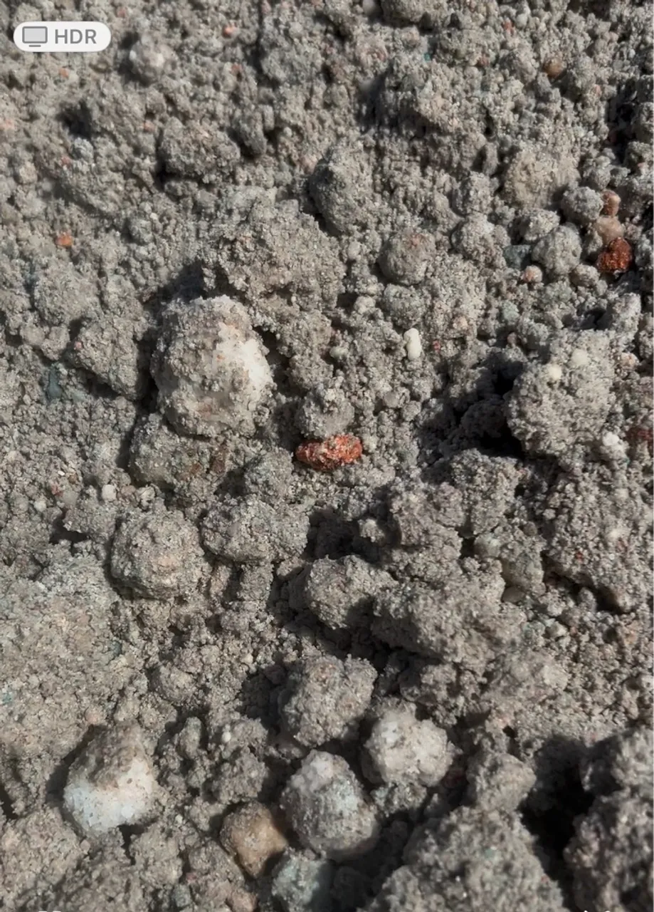 Varredura de adubo químico