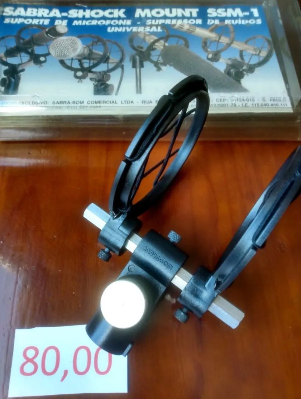 Acessórios para Microfone Shure impecável, muito barato, tudo original!!<br> - Foto 3