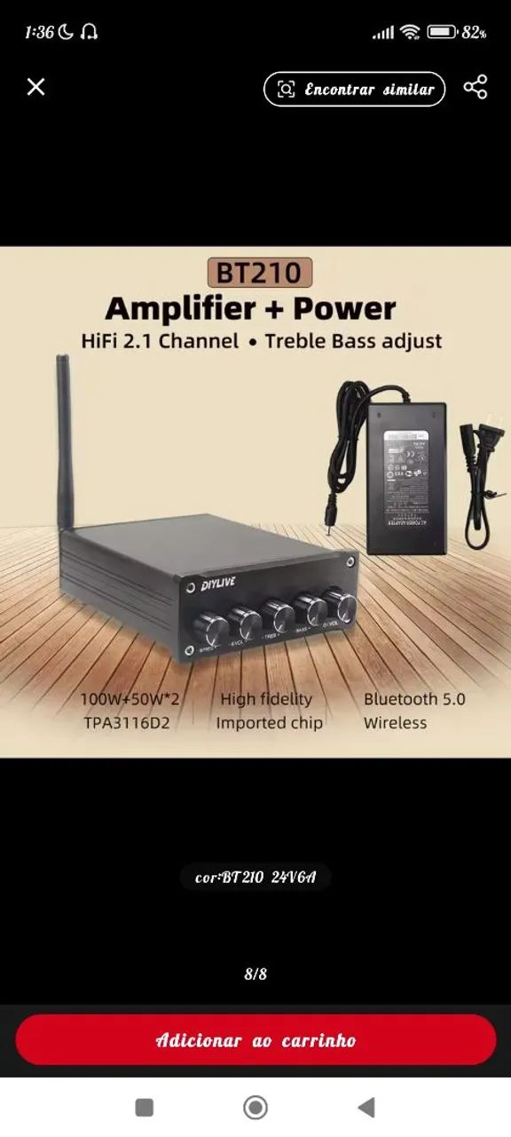 Amplificador Hifi Bluetooth 2.1 Canais 200w - Foto 2