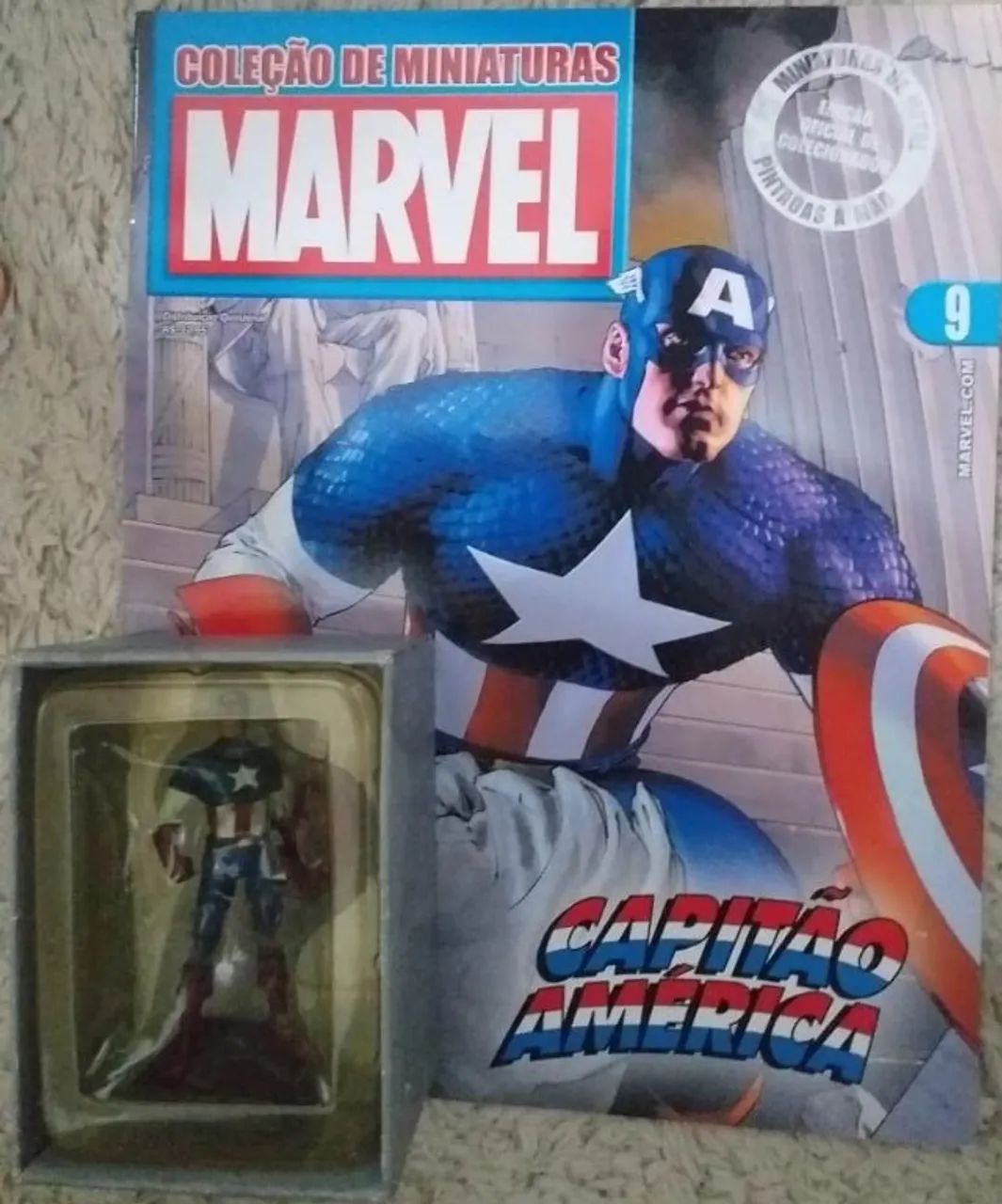 Capitão América - Coleção de Miniaturas Marvel Eaglemoss n. 9