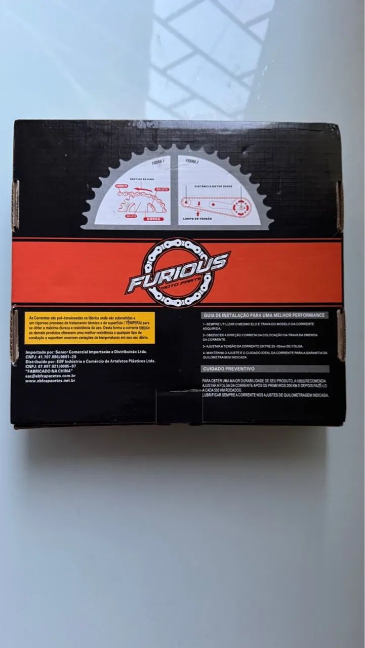 Corrente de Moto Furious - Alta Performance