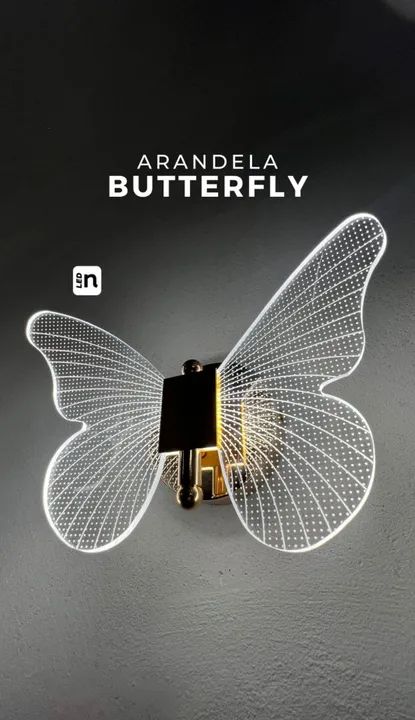 Luminária Led Borboleta - Iluminação Moderna e Elegante