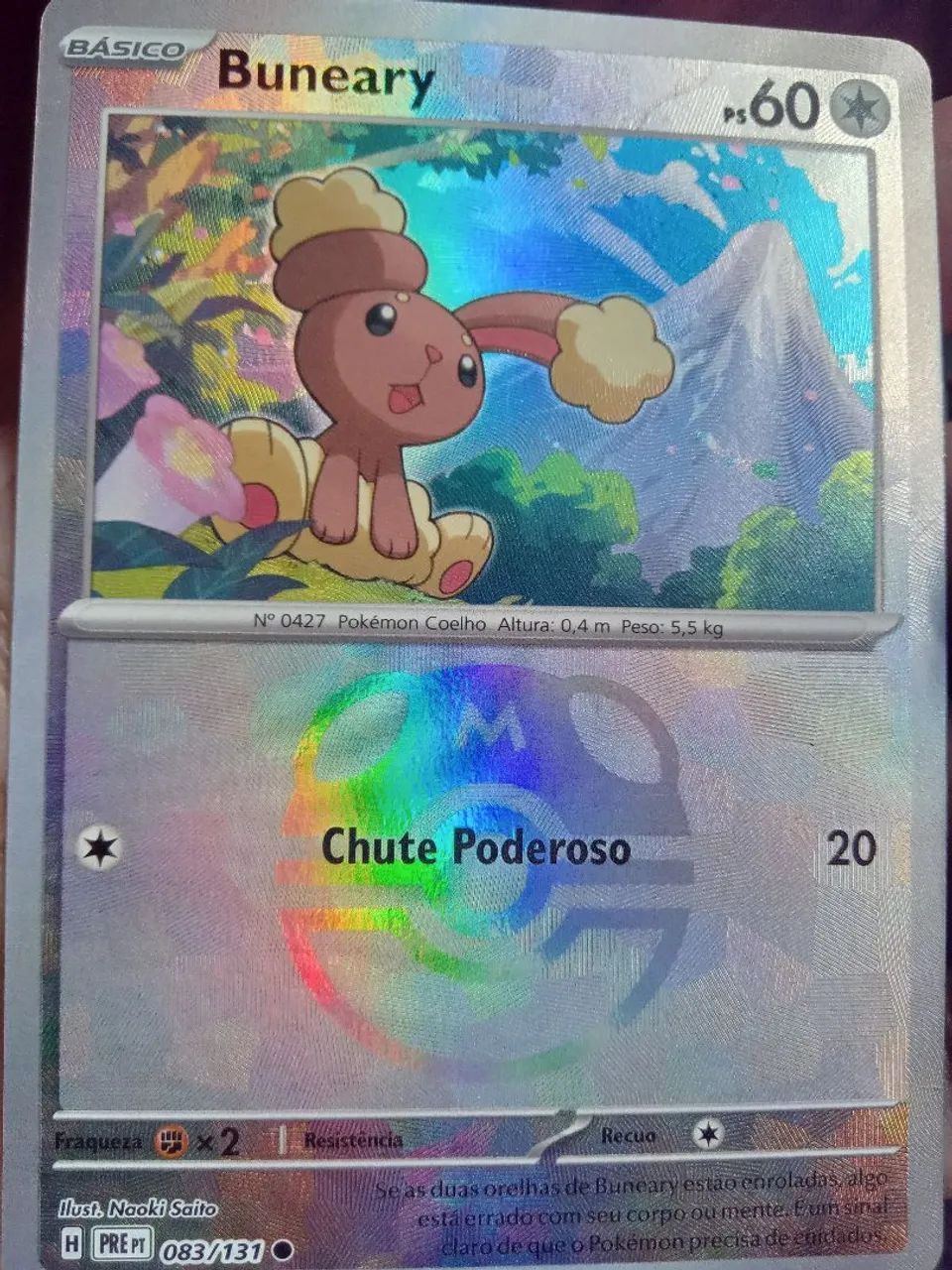 Buneary - Carta Pokémon tcg foil masterball - 083/131 - Foto 3