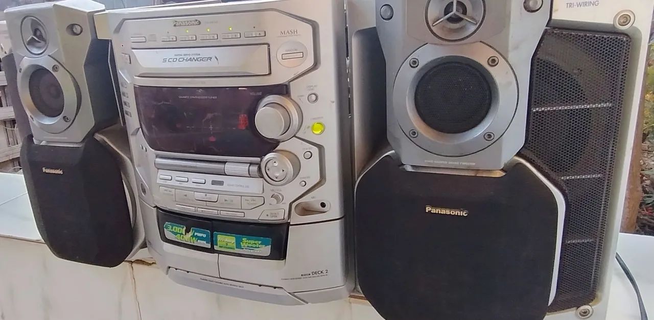Mini system Som Panasonic SA AK48 defeito F61 - Foto 2