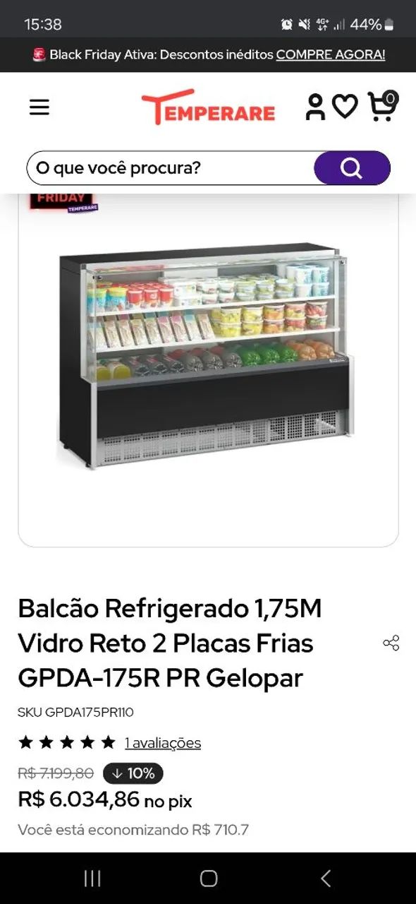 Balcão Refrigerado Vidro - Foto 4