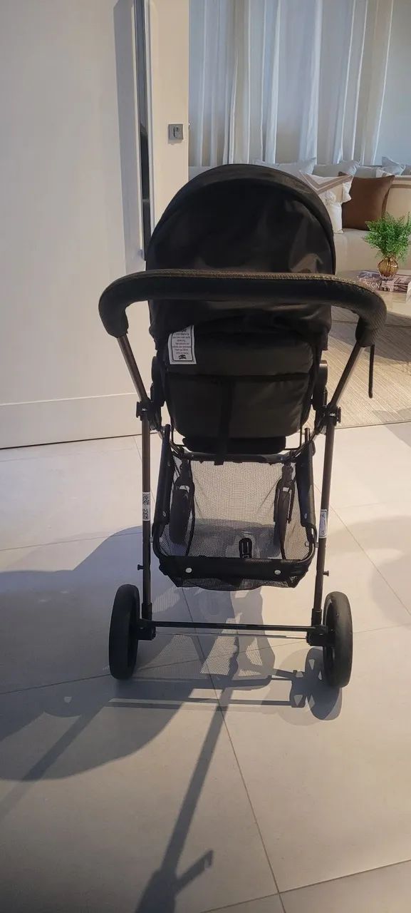 Vendo carrinho galzerano napoli top de linha 3 em 1 ,carrinho moises + bebe conforto - Foto 2