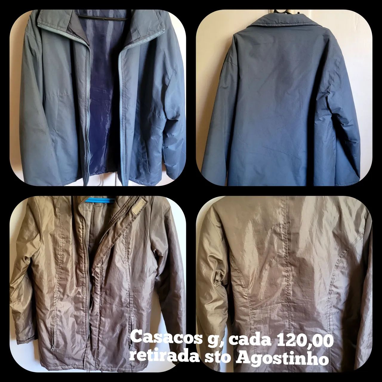 Casacos g , acolchoados, masculinos