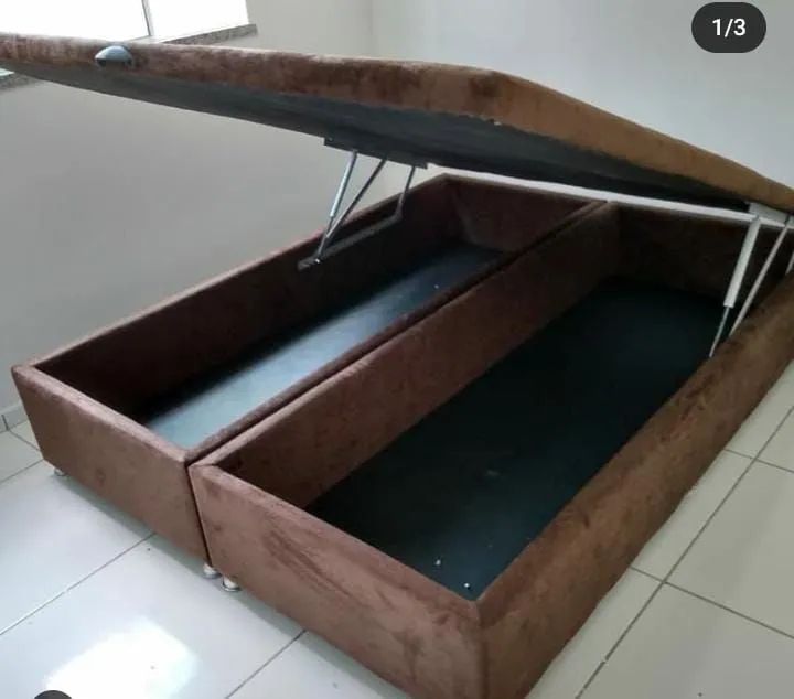 BASE BOX BAÚ QUEEN BIPARTIDO 40% DESCONTO 