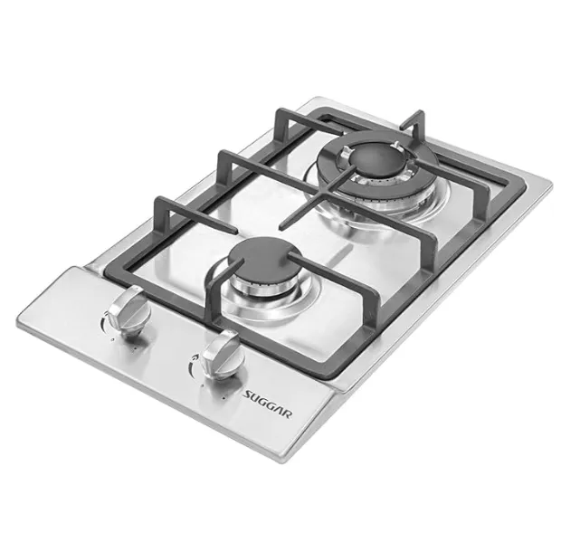 FOGÃO DE MESA COOKTOP 2 BOCAS AÇO INOX À GÁS - SUGGAR