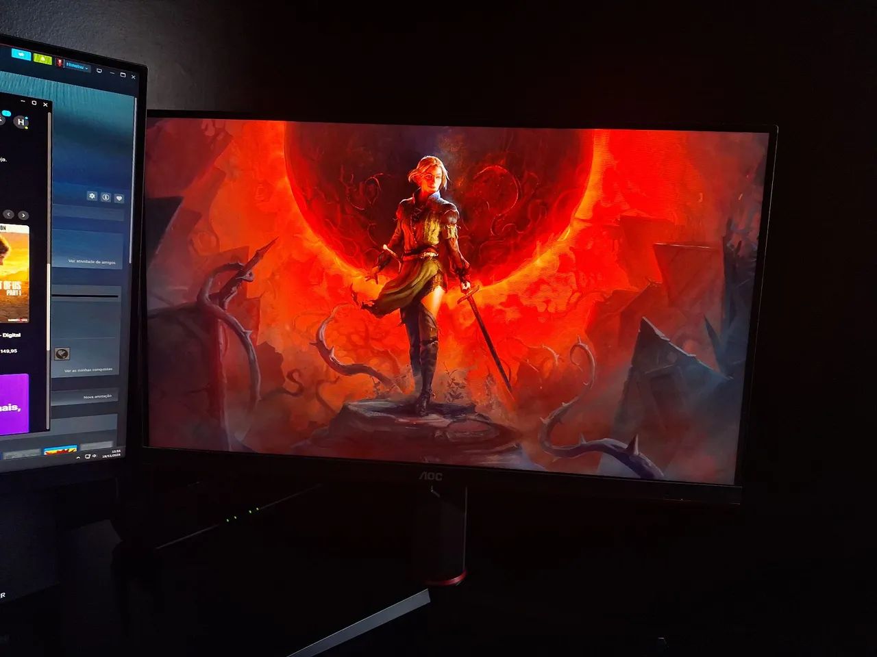 Monitor gamer aoc 165hz 1ms - Monitores - Parque São Paulo, Embu