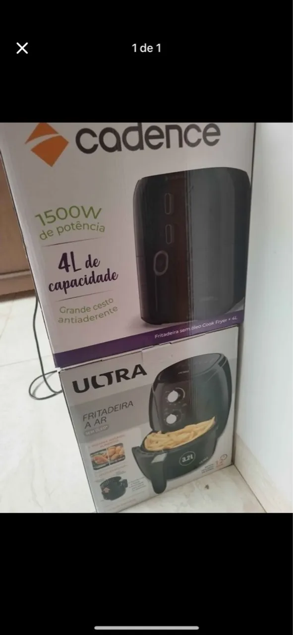Vendo 2 Fritadeiras Elétricas - Ultra 3.2L e Cadence 4L