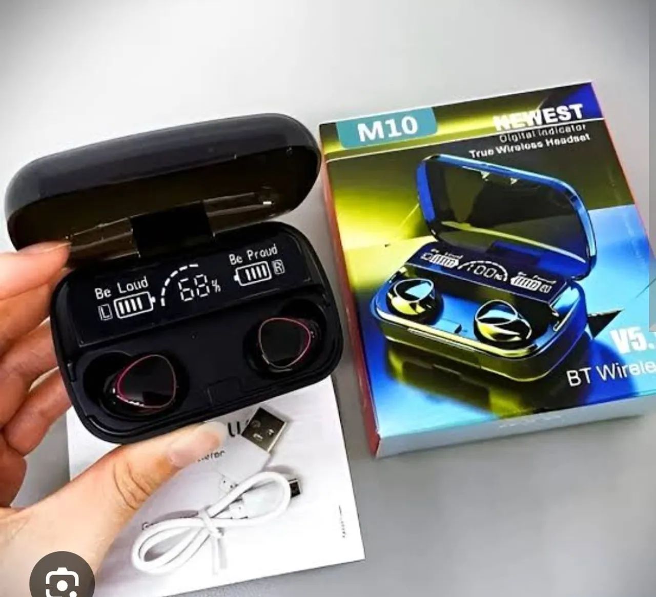 Fone de Ouvido Bluetooth TWS M10 - Novo promoção 