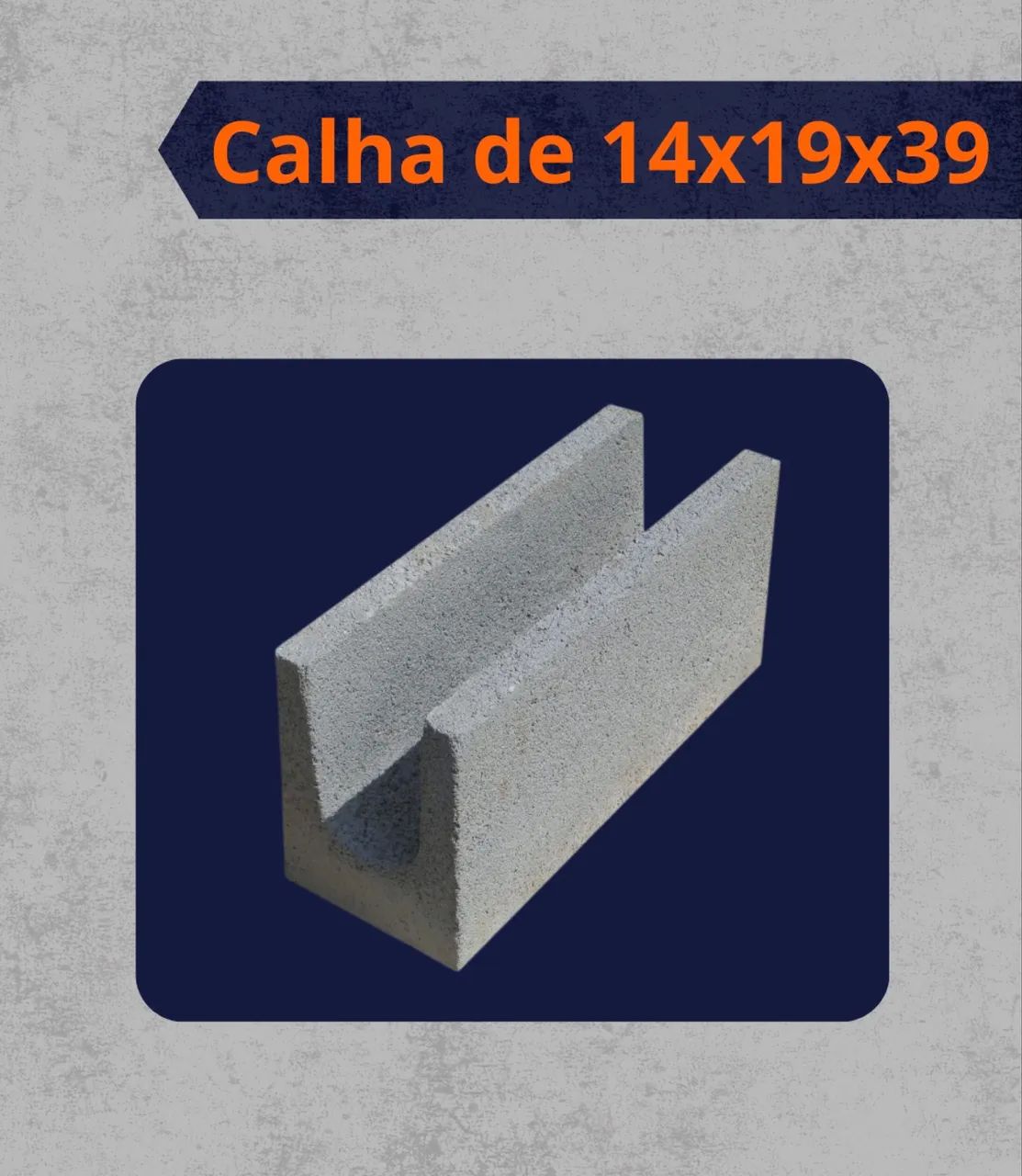 Bloco e calha de concreto 64850512591745124