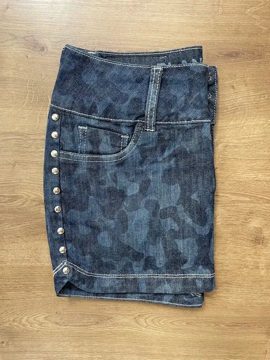 Saia Jeans tam 38 Camuflada  Planet Girls - Foto 5