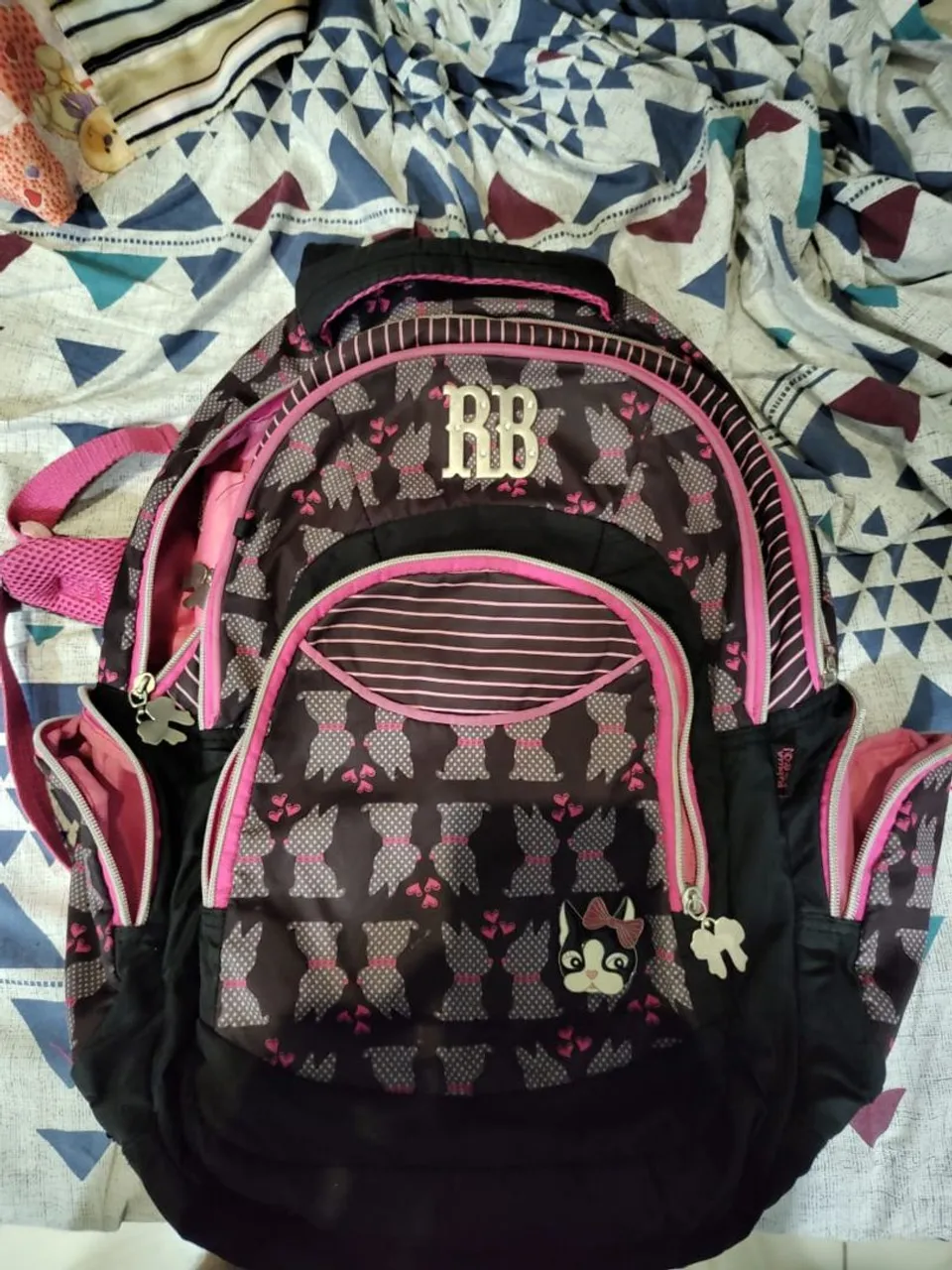 Mochila Rebecca Bonbon Rosa e Preta