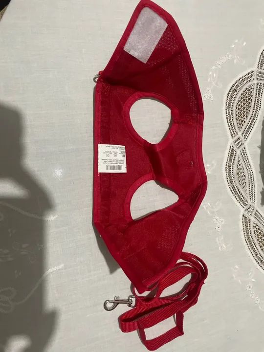 Coleira e Peitoral para Cães - Vermelho - Foto 3