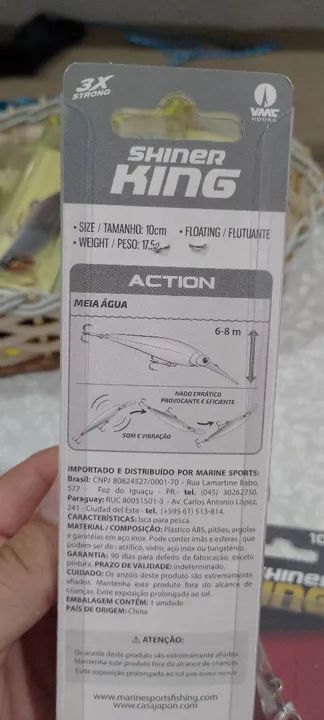 Iscas de Pesca Shiner King - Diversas Cores - Foto 2