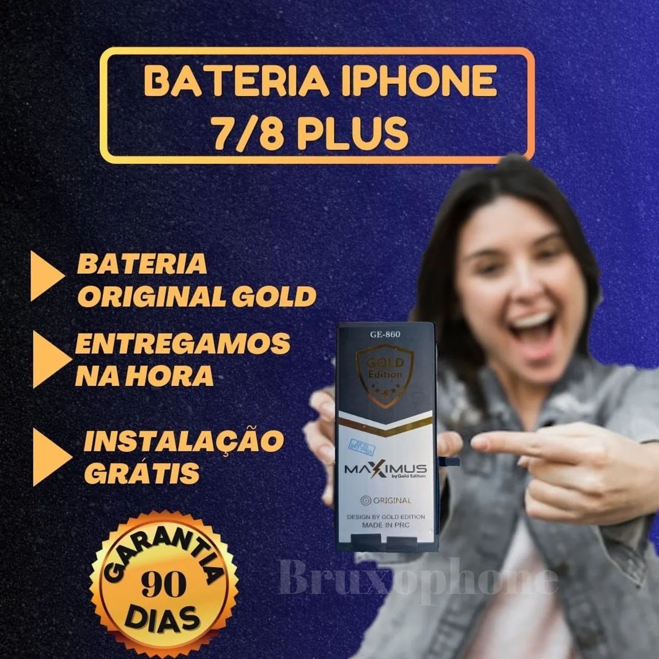 Bateria IPhone 7/8 Plus original Gold 