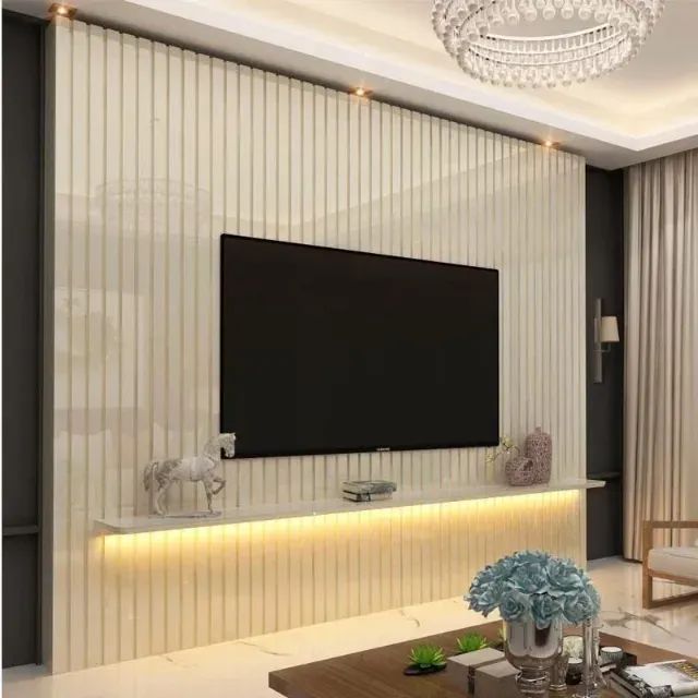 sala painel ripado 