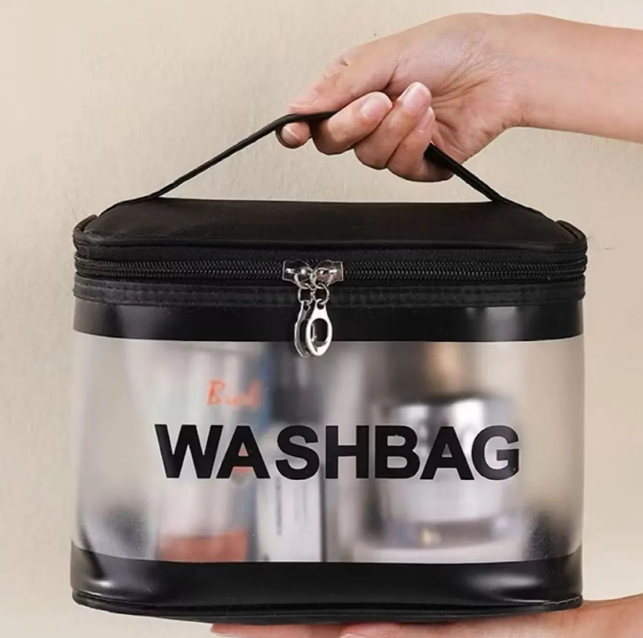 Necessaire transparente para organizar seus itens de higiene - Foto 2