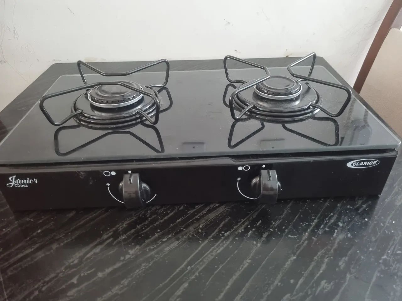 Fogão de Mesa Clarice Junior Glass 2 Bocas - Foto 2