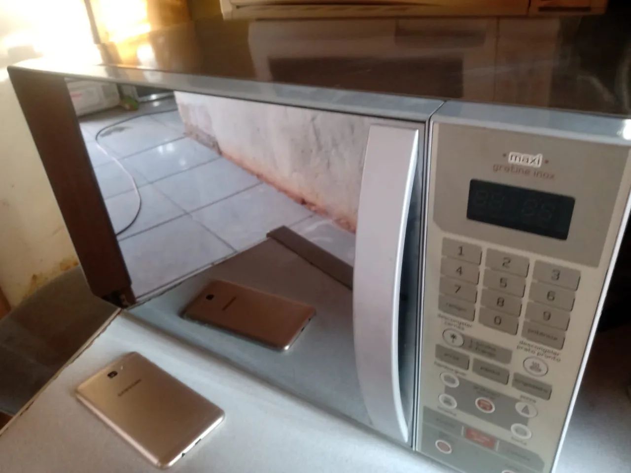 Microondas Brastemp grill 31 litros inox 