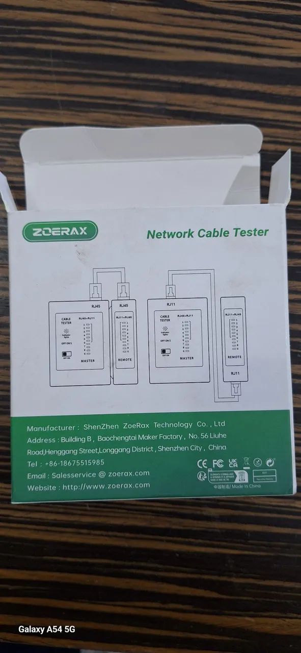 Testador de Cabos de Rede RJ45 e RJ11 Zoerax - Foto 2