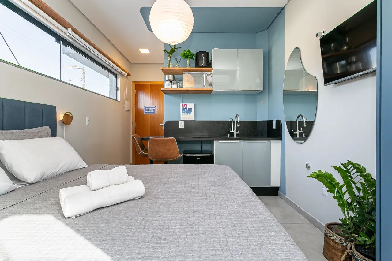 Studio Garden Campeche, mobiliado, vaga de garagem 